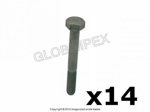 Bmw m3 z3 (95-02) 10 x 80 mm main bearing cap bolt set of 14 genuine +warranty