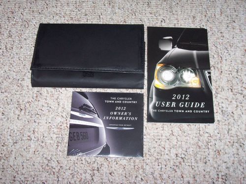 2012 chrysler town &amp; country owner user manual touring-l touring limited 3.6l v6