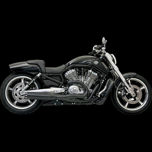 Road rage ii b1 power exhaust systems, black for 2007-2011 harley v-rod