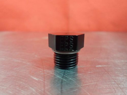 Fragola 481406 black aluminum 6 orb port plug #6 6an -6