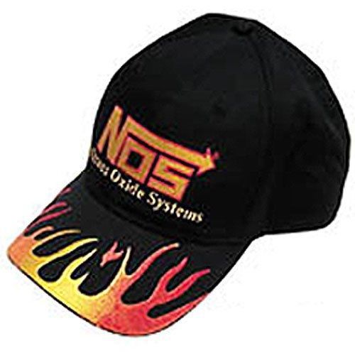 Nos 19109f nos cotton flame designed ball cap with nos logo