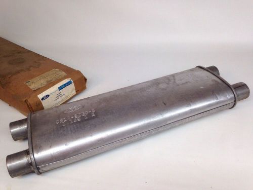 Nos 1969 mustang mach 1 shelby gt350 2-inch transverse muffler 69