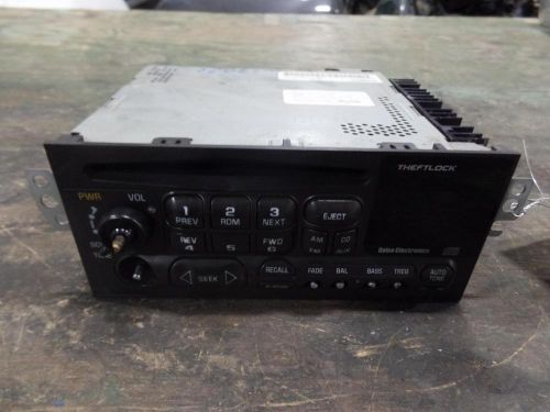 00 chevrolet blazer s10/jimmy radio am-mono-fm-stereo-cd player