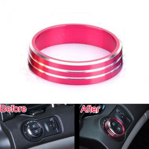 Red decorative head light adjust button cover ring trim frame for cruze 09-2014