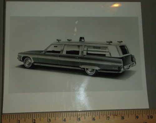 1972 c b cotington funeral coach hearse oldsmobile chassis brochure b&amp;w photo