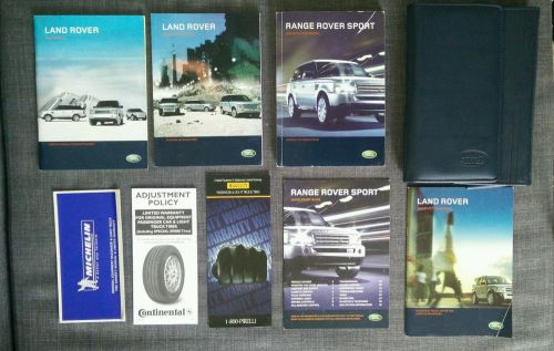 2008 land rover range rover sport owners manual + navigation manual + case # 01