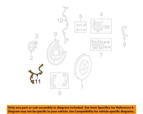 Chrysler oem anti-lock brakes-rear speed sensor 56029339ad