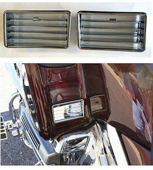 Honda gl1800 goldwing chrome lower air vents gl 1800 gold wing 2001-2010