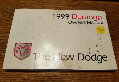 1999 dodge durango owners manual