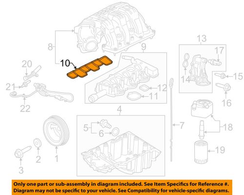 Ford oem-engine intake manifold gasket at4z9h486a