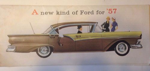 1957 ford factory brochure, original