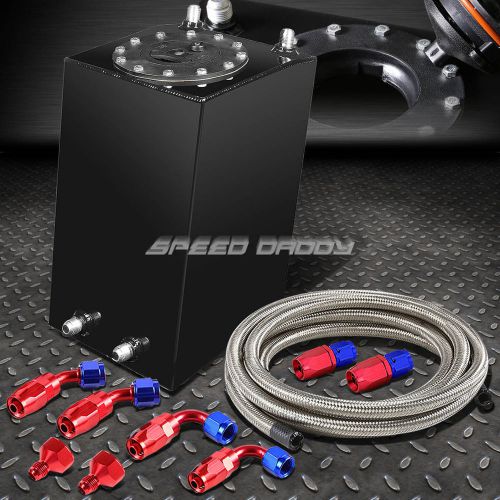 3 gallon/11.35 liter coated racing fuel cell gas tank+cap+nylon braided line kit