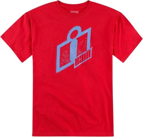 Icon  tee double up red lg