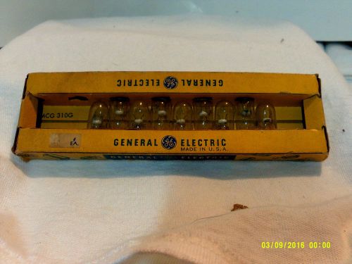 9 vintage general electric auto light bulbs #158 new old stock