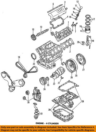 Audi oem 95-04 a6 quattro-engine crankshaft seal 068103085e