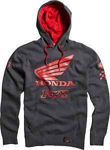 Fox racing honda premium pull over hoody charcoal heather