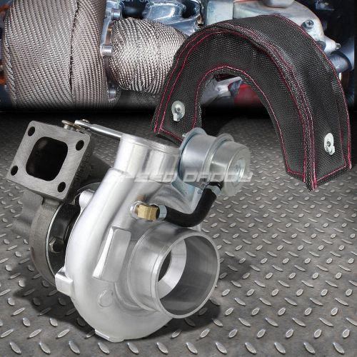 Gt2860 t25 t28 turbocharger turbo int wastegate oil/water cool+black blanket rs