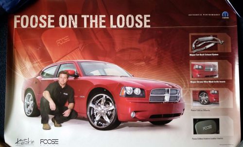 Foose on the loose    authentic mopar performance poster! dodge charger