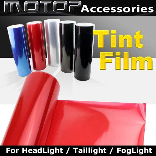 150cmx30cm red headlight taillight fog light tint vinyl film sticker