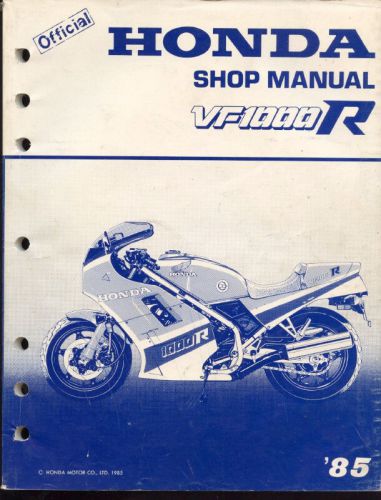 Original 1985 honda vf1000r shop manual