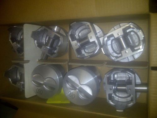 New 400 chevy 060 over 4.185  pistons flat top  cast pistons