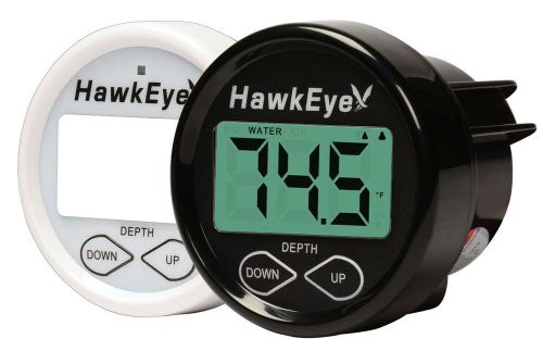 Hawkeye®  depth finder/sounder with temperature - transom mount transducer