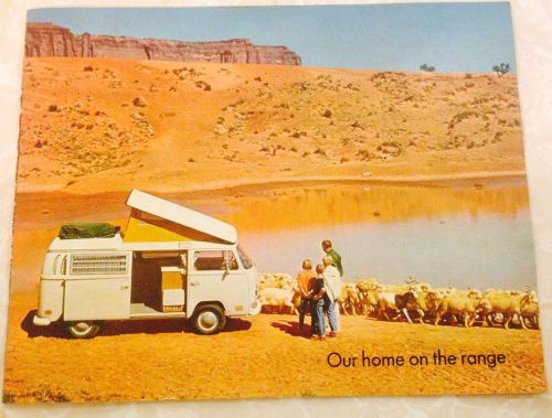 1971 vw campmobile 12 page brochure near mint