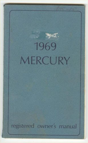 1969 mercury manual - 76 pages