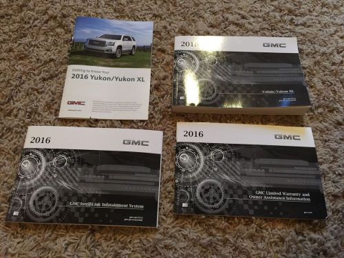 2016 yukon / yukon xl owners manuals (new)