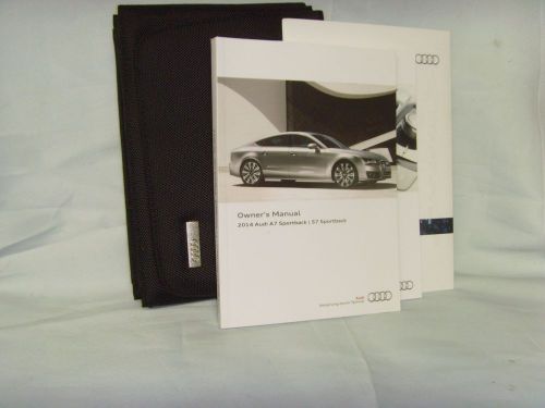 2014 audi a7 sportback s7 owners manual with case