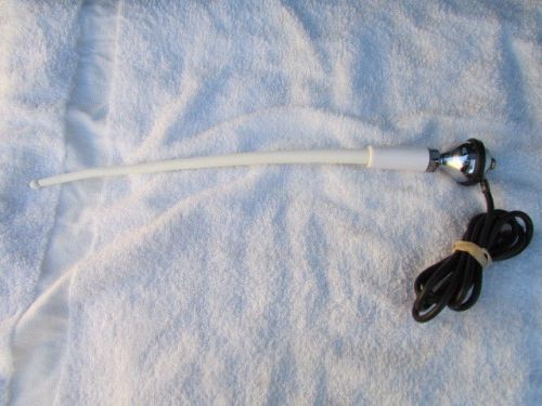 Am/fm antenna white rubber coated