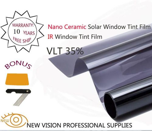 New vision vlt35% ir reduction 80% 50cmx6m src ir window tint film nano ceramic