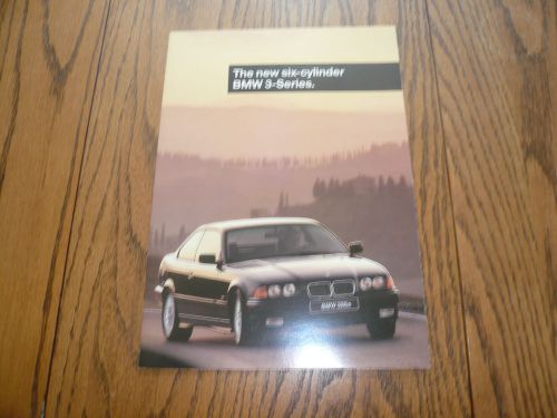 1996 bmw new six-cylinder 3 series sales brochure