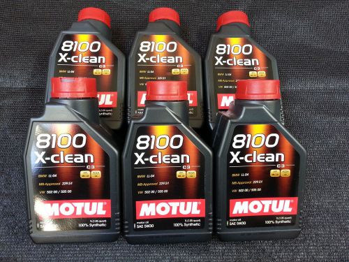 Uc393 102785 motul x-clean 5w30 (6 pack/6 liter) 100% synthetic euro iv &amp; v
