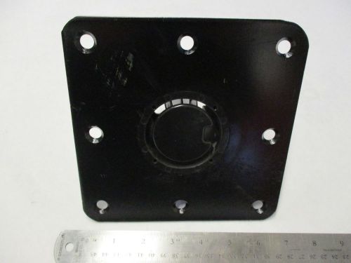 Black marine boat seat plug-in  pedestal post base 7 x 7