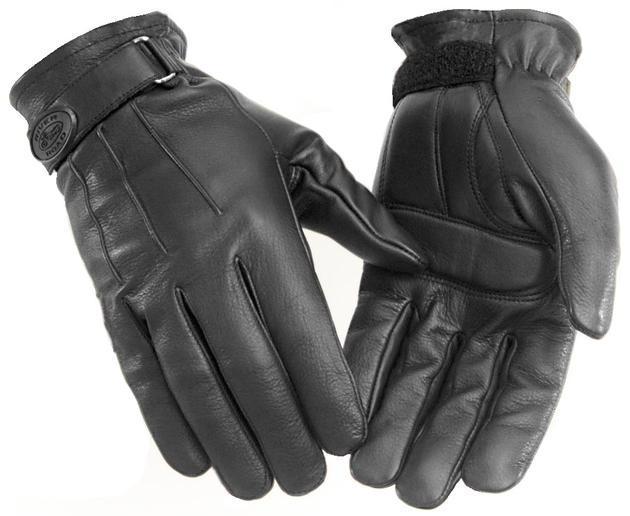 River road laredo leather motorcycle gloves black xs/x-small