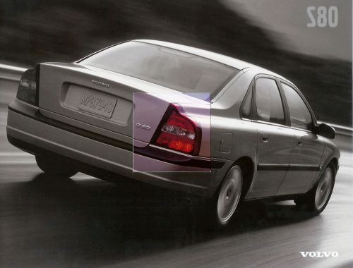 1999 volvo s80 brochure