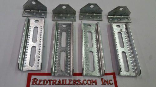 (4)- 8&#034; boat trailer swivel top bunk board brackets bolster hot dip galv.10100ga