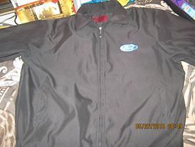 Black lined ford work zip up 4 pocketjacket/coat sz xl