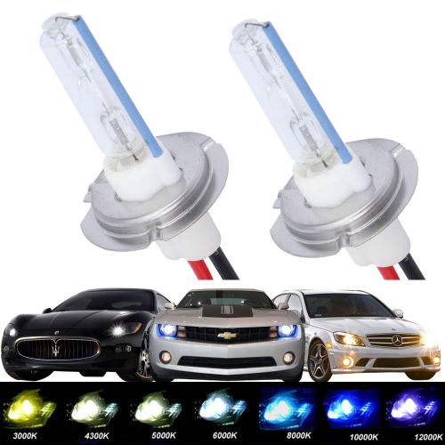 2x hid xenon conversion 75w kit&#039;s replacement light bulbs lamp h7 car new