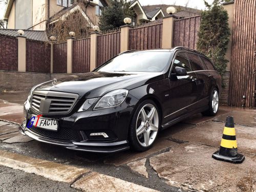 Mercedes benz w212 amg sport package bumper use carbon front lip spoiler