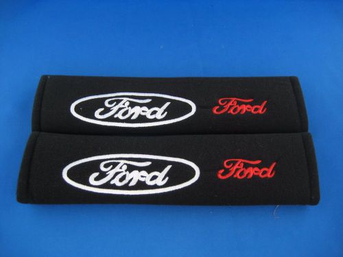 2 x seat belt cover shoulder pads for ford focus fiesta f150 ranger mustang