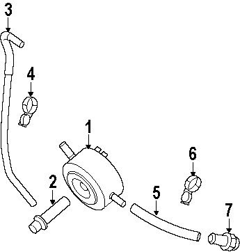 Nissan 21305ea02a genuine oem oil cooler