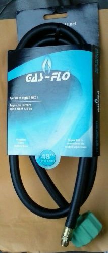 Jr products gas-flo 1/4&#034; oem pigtail qcc1 48&#034; premium 100% rubber hose