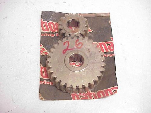 Vintage new national halibrand set #26 quick change rear end gears 6 spline j15