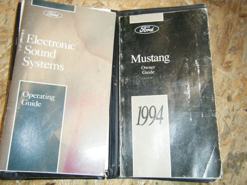 1994 ford  mustang original factory owners manual operators book with case