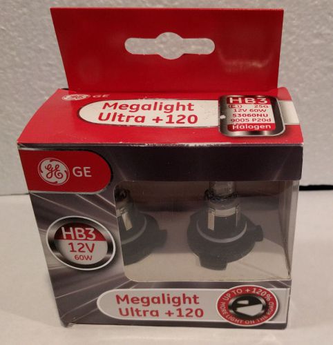 Ge 12v 60w 9005 / hb3 megalight ultra +120% headlight bulb like nighthawk xenon