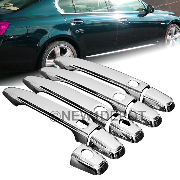 For 06-08 lexus gs 300 430 triple chrome side door handle cover moulding trims