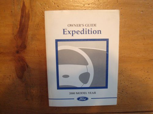 2000 ford expedition owner&#039;s guide (manual)