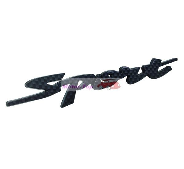 Sport carbon fiber abs rear emblem badge decal sticker for toyota jeep ford  vw